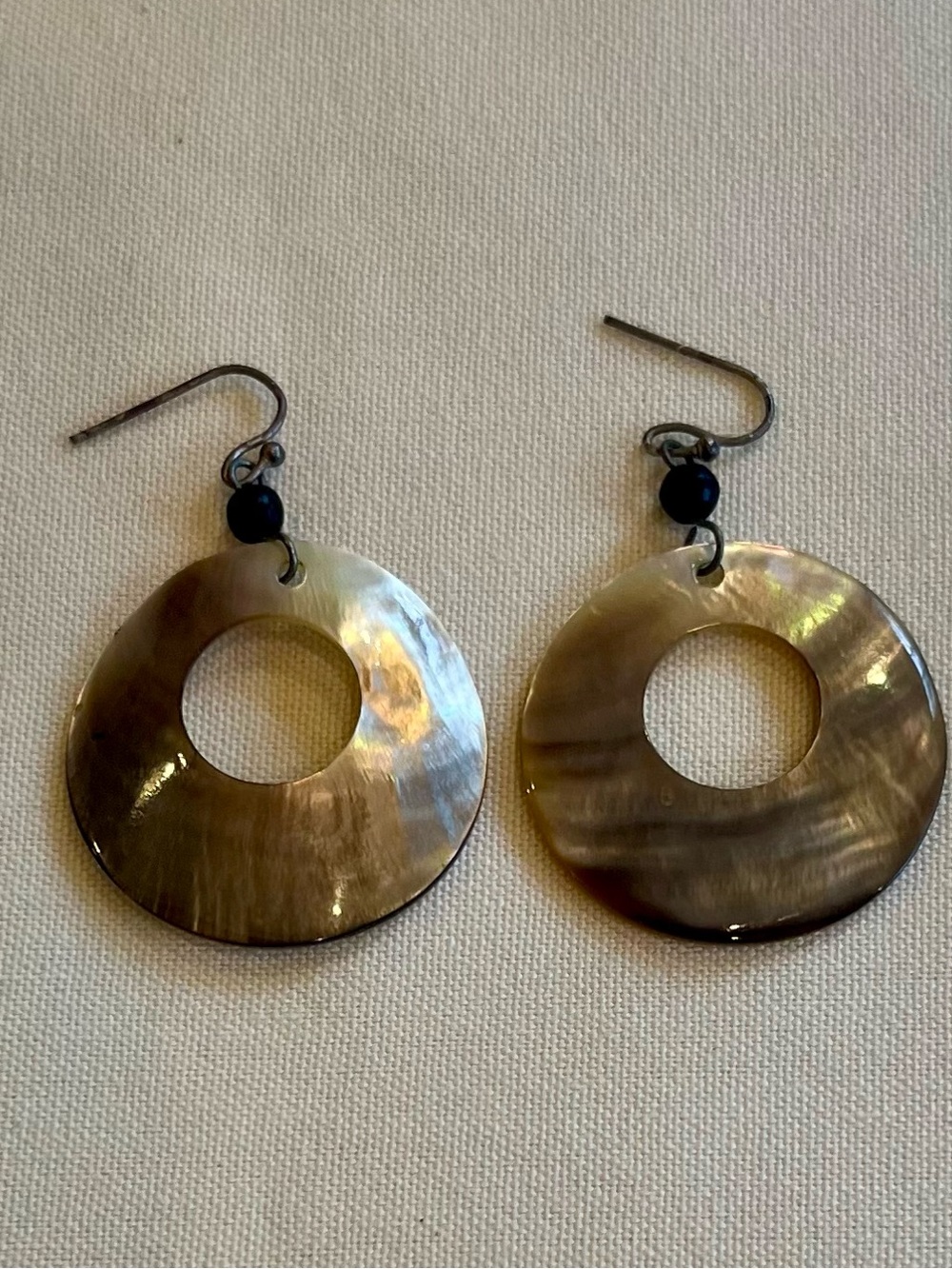 Iridescent Crescent Shell Earrings - Women Jewelry